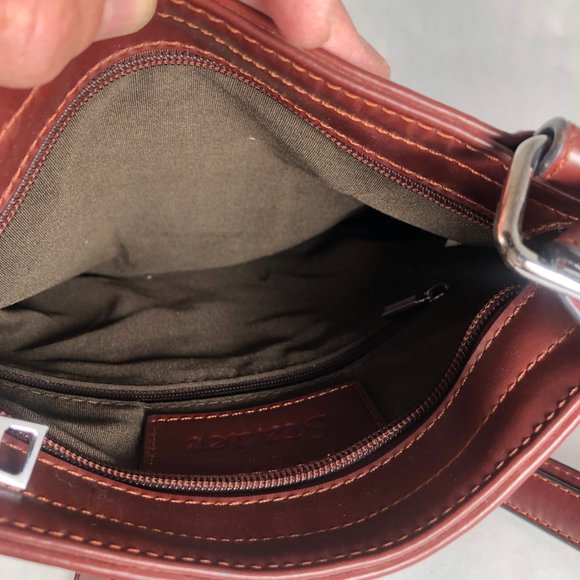 Stauer Florentine Leather Brooklyn Bag | Trendy & Chic | Excellent Condition - Picture 10 of 10